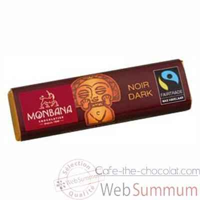Presentoir de 30 barres chocolatees noir Monbana -11910057