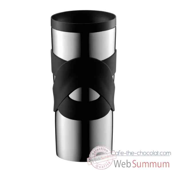 Bodum travel mug 0.45 l etanche inox noir 4938