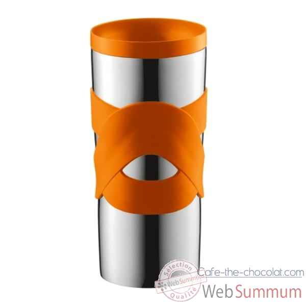 Bodum travel mug 0.45 l étanche inox orange  4936