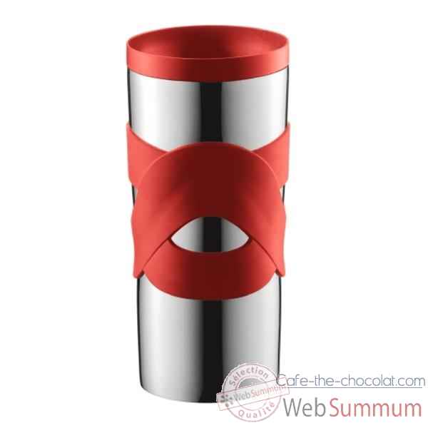 Bodum travel mug 0.45 l étanche inox rouge  4939