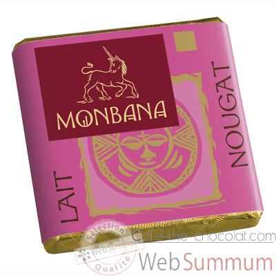 Chocolat Napolitain Lait aux éclats de Nougat 9% Monbana -11150012