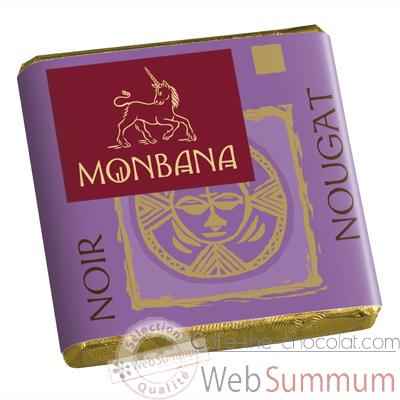 Chocolat Napolitain Noir aux eclats de nougat 9% Monbana -11120073