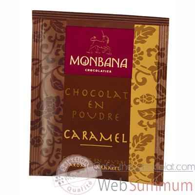Dosette de chocolat en poudre arome Caramel Monbana -121M079