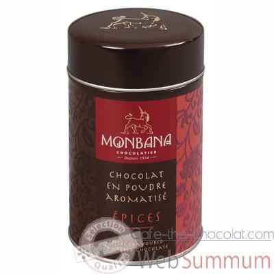 Boîte de chocolat en poudre arôme Epices Monbana -121M072