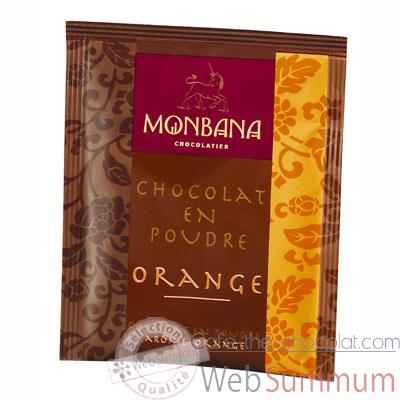 Dosette de chocolat en poudre arôme Orange Monbana -121M047