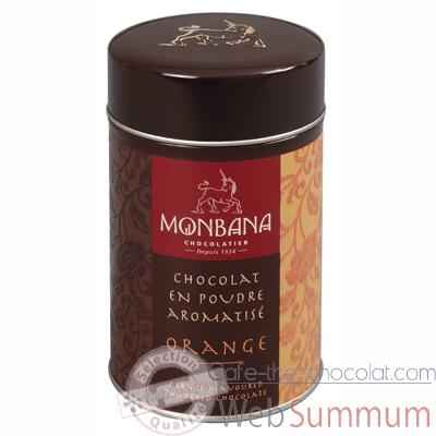 Boite de chocolat en poudre arome Orange Monbana -121M014