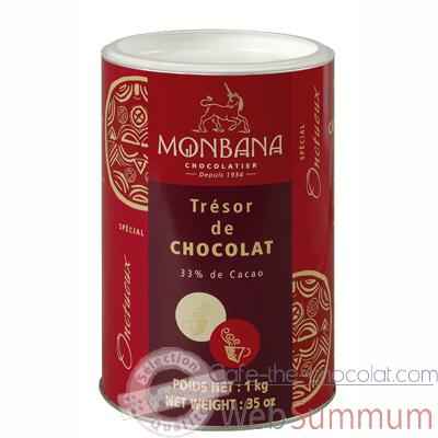 Boite de chocolat en poudre Tresor de Chocolat Monbana -121M030