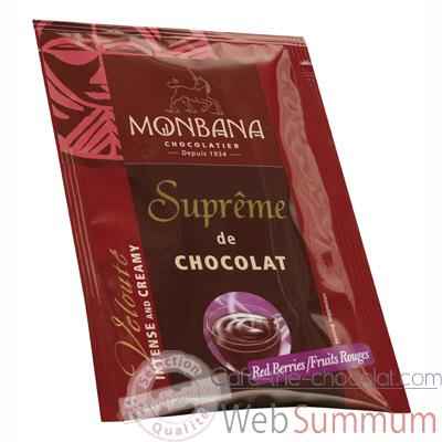 Dosette de Suprême de Chocolat en poudre arôme Fruits Rouges Monbana -121M166