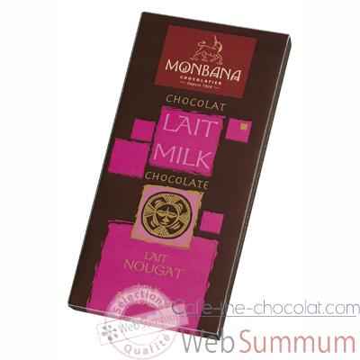 Presentoir 12 tablettes chocolat lait nougat Monbana -11910003