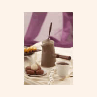 Daudi-Chocolatiere-Chocolatiere modele "Egoiste marron" manche amovible.