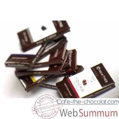 Newtree-Vrac mini tablette chocolat Noir Pleasure 73 %, carton de 3 kg